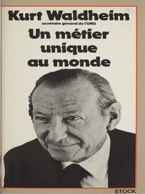 cover image of Un métier unique au monde